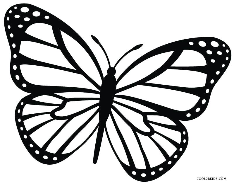 Monarch Butterfly Silhouette at GetDrawings | Free download