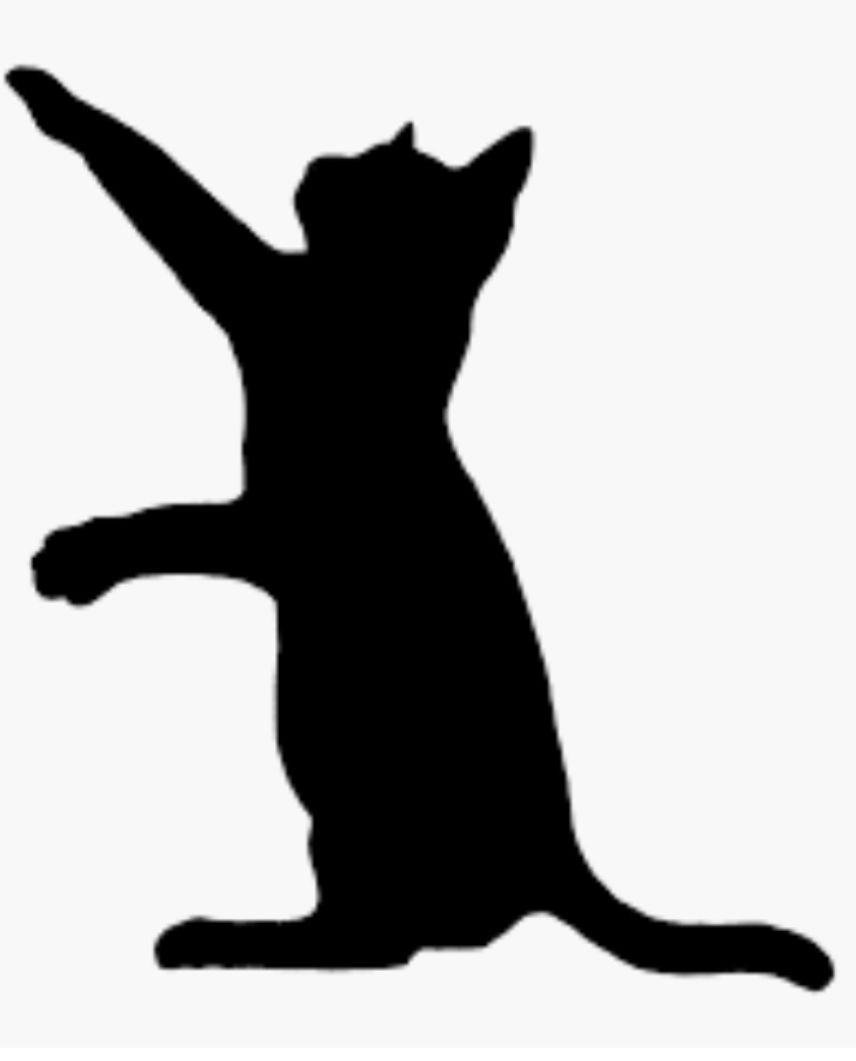 856x1061 Cat Silhouette Painted Rock Idea Rock Painting Ideas
