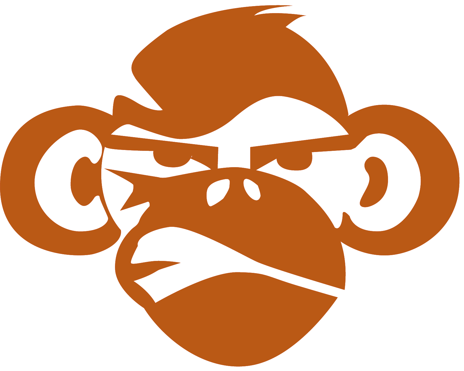 1594x1274 Monkey Face Png