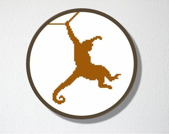340x270 Monkey Silhouette Etsy