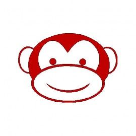 270x270 Monkey Face Supplies Silhouette, Cricut And Svg File