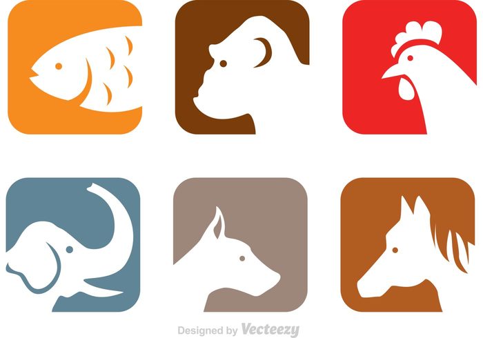 700x490 Animals Head Icons 146088