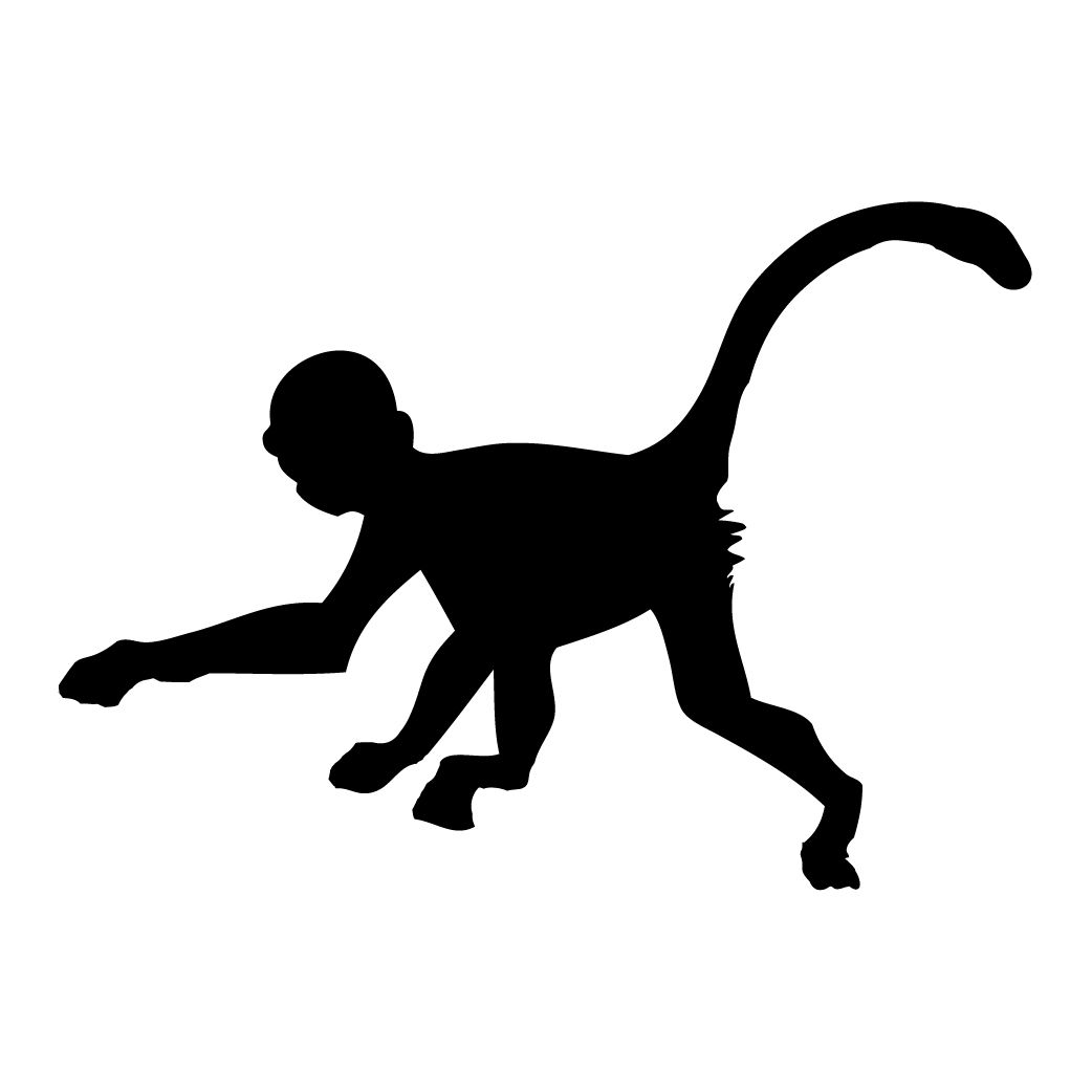1042x1042 Monkey Silhouette Silhouettes Silhouette