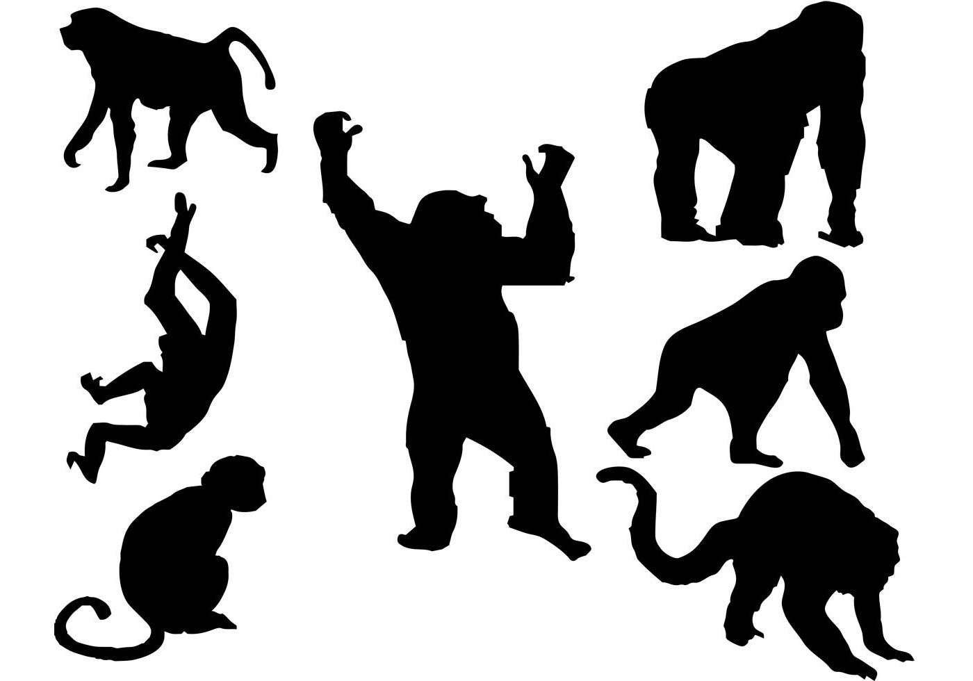1400x980 Primate Free Vector Art