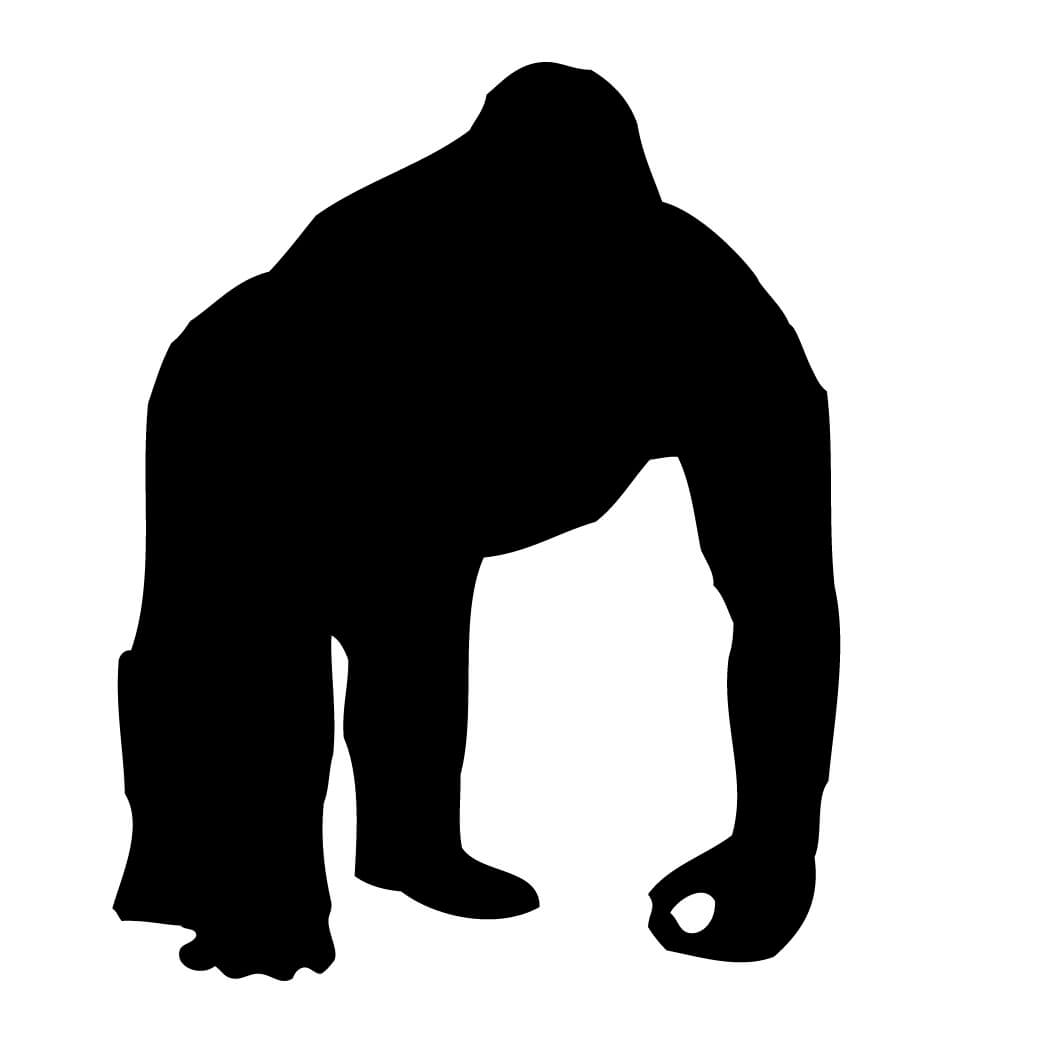 Monkey Silhouette Vector at GetDrawings | Free download