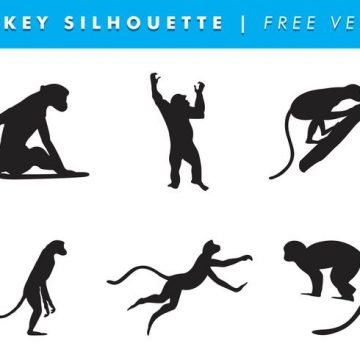 360x360 Monkey Silhouette Archives My Graphic Hunt