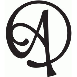 300x300 Round Flourish Monogram