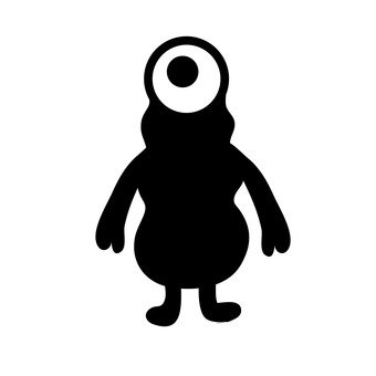 340x340 Free Silhouette Vector Animal, Tiny, Alien
