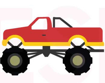 340x270 Monster Truck Vinyl Etsy