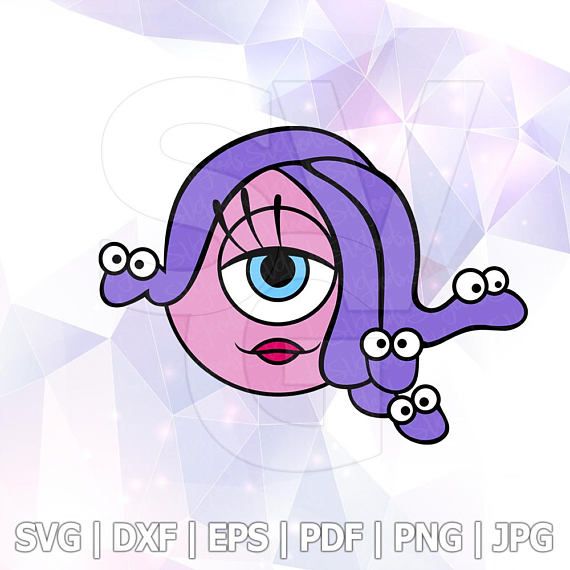 570x570 Svg Celia Monsters Inc Layered Dxf Vector Cut File Cricut
