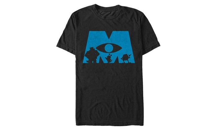700x420 Fifth Sun Monsters Inc Logo Silhouette Mens T Shirt Groupon