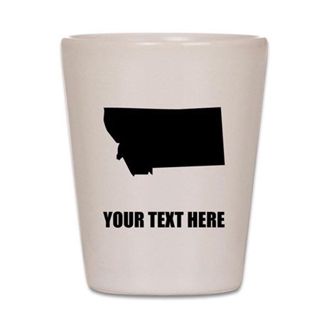 460x460 Custom Montana Silhouette Shot Glass By Customstategifts