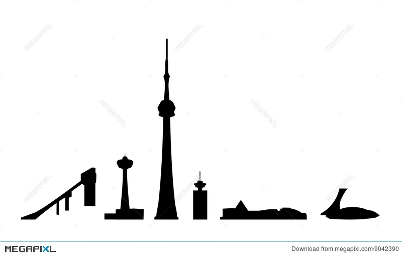 800x510 Canada Landmarks Isolated Vector Illustration 9042390