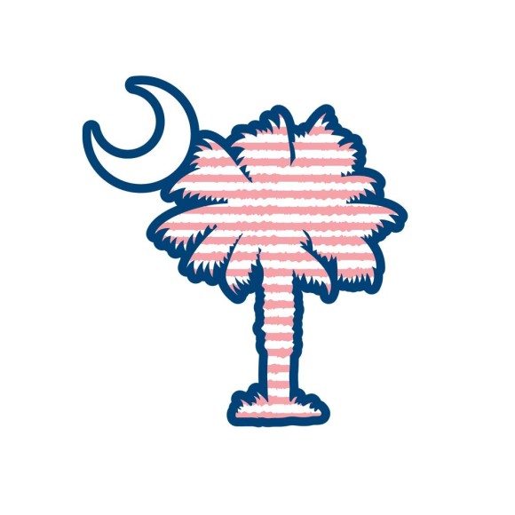 580x580 Palmetto Tree And Moon Clipart
