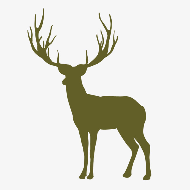 650x651 Vector Cartoon Moose Silhouette, Elk, Cartoon, Vector Png