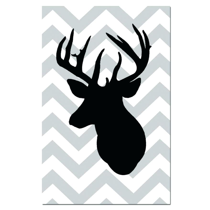 878x878 Moose Head Outline