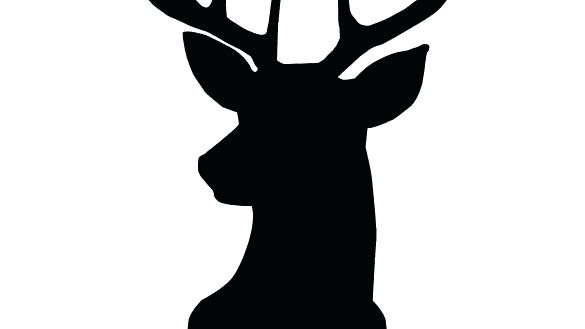 585x329 Printable Deer Head Outline Printable Approved Moose Best