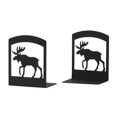 236x236 Oklahoma Casting Framed Moose Silhouette Wall Art