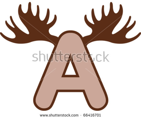 450x380 Moose Horn Clipart