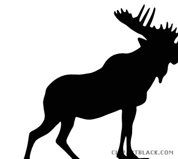 357x318 Moose Silhouette Clipart