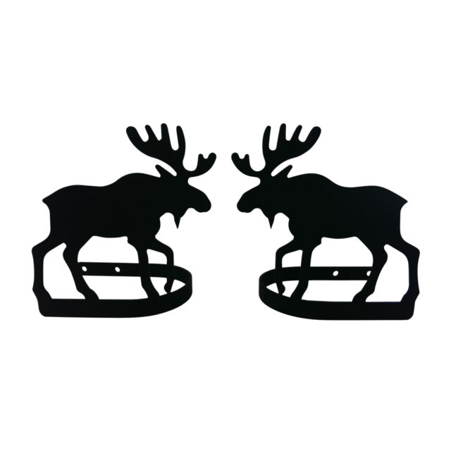 640x640 Wrought Iron Curtain Tie Backs Pair Of 2 Moose Silhouette Window