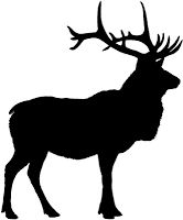 166x200 383 Best Deer Images On Deer, Elk Silhouette