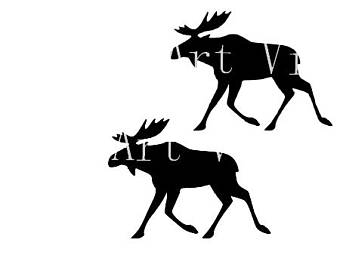 340x270 Moose Silhouette Etsy