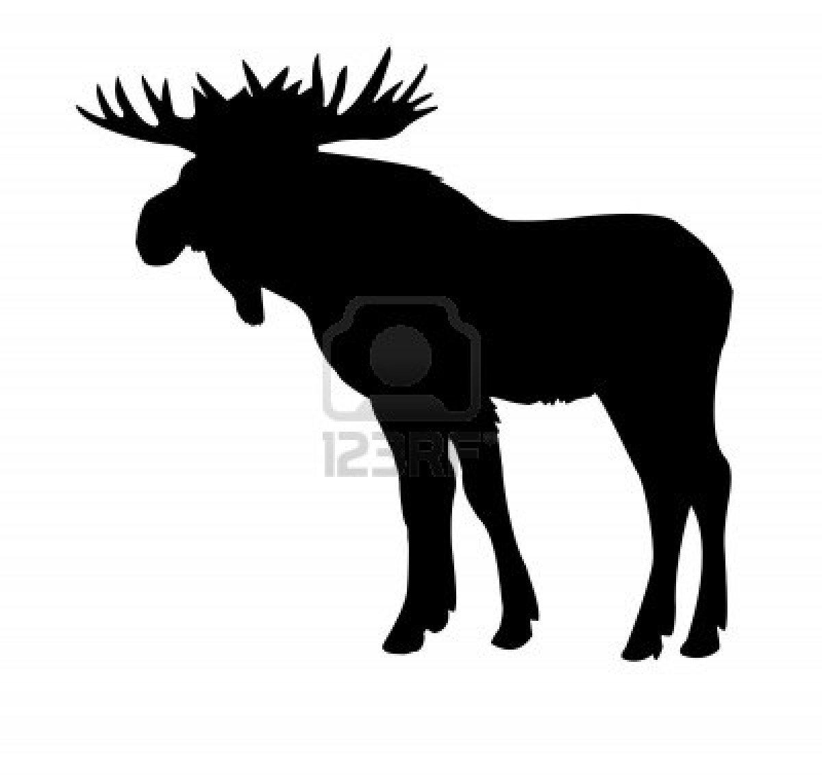 1200x1131 Silhouette Moose Isolated On White Background Crafts On Pinterst