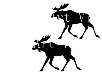 340x270 Moose Cut File Etsy