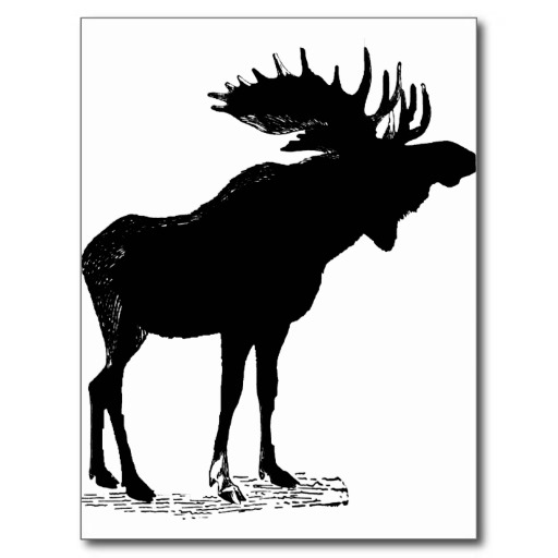 512x512 Moose Silhouette Clipart