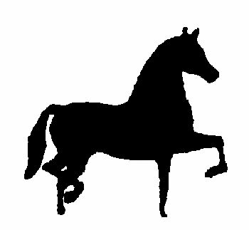 350x323 Morgan Horse Magnetic Automotive Amp Horse Trailer Silhouette