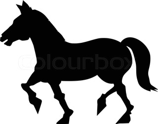 320x252 Cavalry War Horse Of Morgan Breed Icon In Sketch Style For Horse