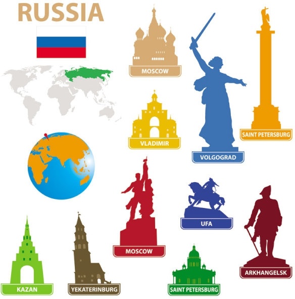 584x591 National Landmarks Silhouette 05 Vector Free Vector