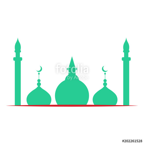 500x500 Isolated Mosque Silhouette Stock Image And Royalty Free Vector