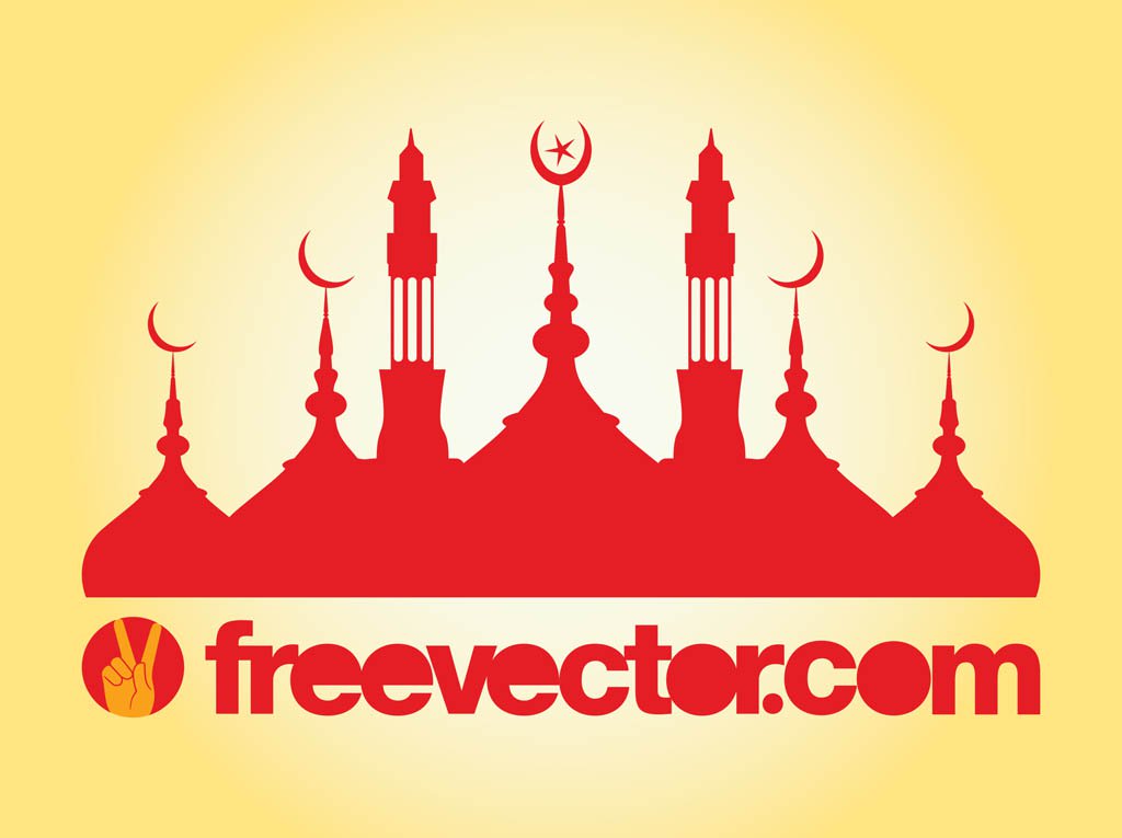 1024x765 Mosque Silhouette Vector Vector Art Amp Graphics