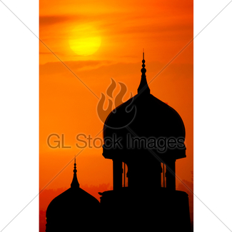 325x325 Mosque Silhouette Gl Stock Images