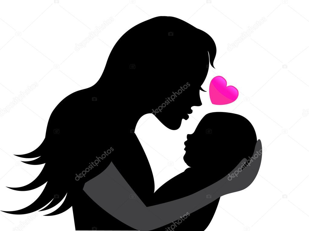 1023x765 Pictures Mother Holding Baby Silhouette,