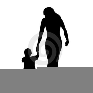 300x300 Mother Child Silhouette Clipart Free Images