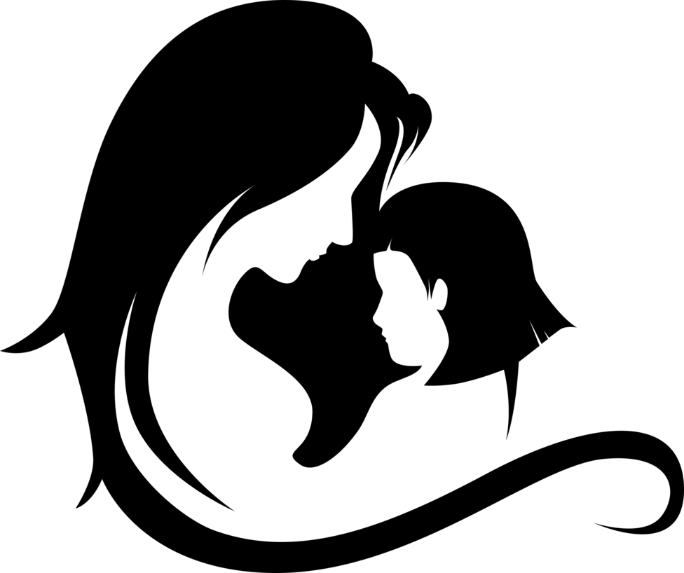 Mother And Daughter Silhouette Images at GetDrawings | Free download