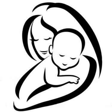 375x375 Mother And Baby Silhouette Tattoo Design Baby Silhouette, Tattoo