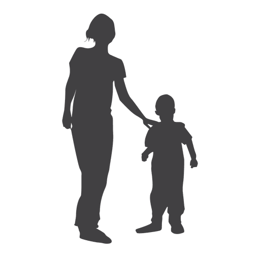Mother Child Silhouette at GetDrawings | Free download