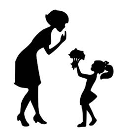 256x268 Mother Daughter Silhouette Svg Picture Free Svgs From Www