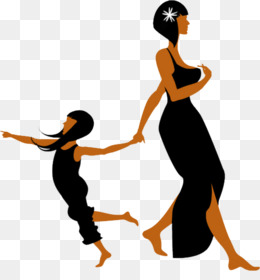 260x280 Daughter Silhouette Mother Clip Art