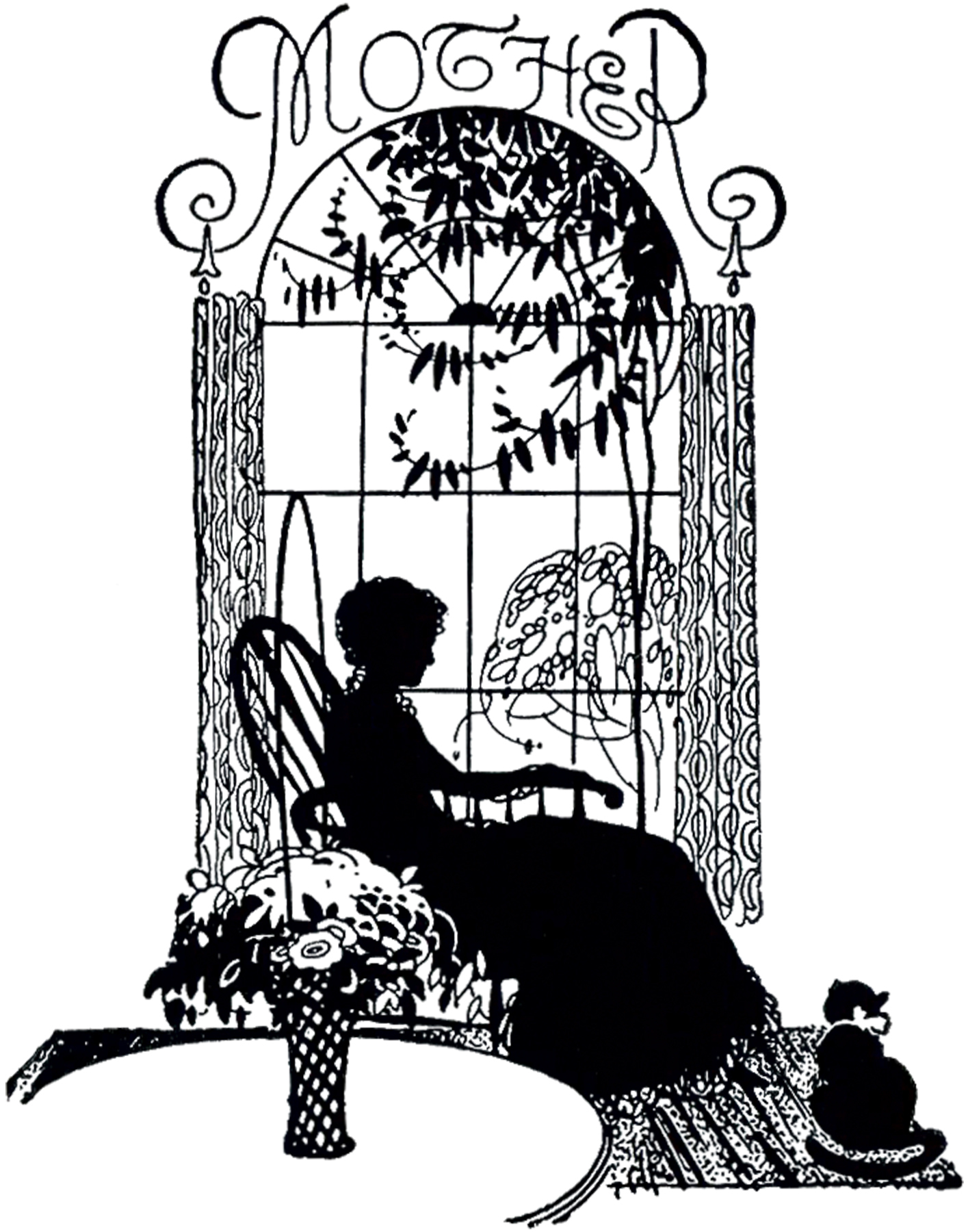 1415x1800 Mother's Day Silhouette Image!