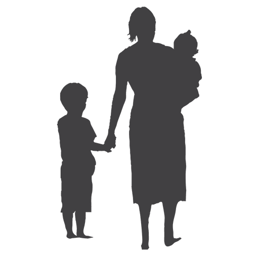 512x512 Mothers Day Silhouette In Gray