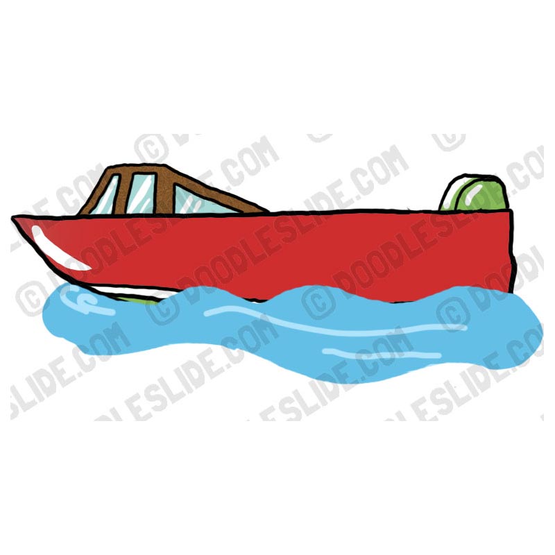 800x800 Motor Boat Silhouette Clipart