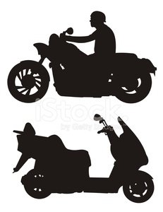 231x300 Motor Bike Rider Silhouette Stock Vectors