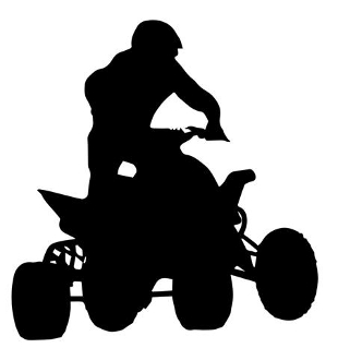 310x330 Atv Silhouette 1 Decal Sticker