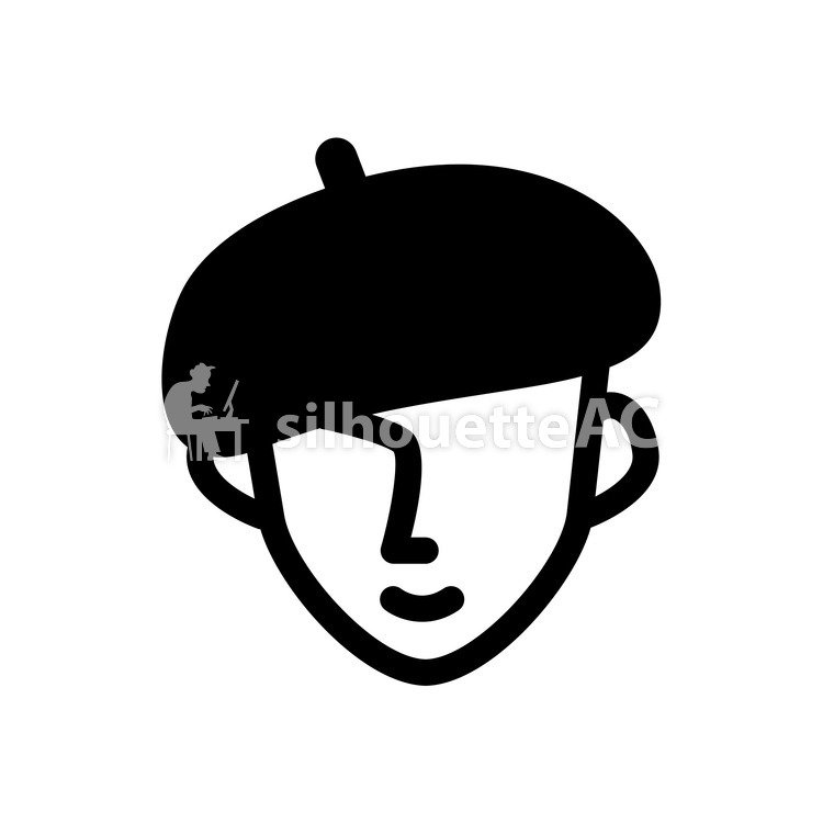 750x750 Free Silhouette Vector Fashionable, Acorn Cap