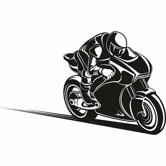 Motorcycle Racing Silhouette at GetDrawings | Free download